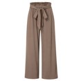 thumbnail image 4 of LADIGASU Girls Pants Casual Smocked High Waist Pant Loose Wide Leg Long Trousers 4-14 Years, 4 of 8