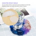 thumbnail image 4 of 6 Pieces Resin Coaster Large Silicone Mold Irregular Wave Shape Mold, 4 of 5