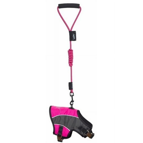 Touchdog Reflective-Max 2-In-1 Premium Performance Adjustable Dog Harness And Leash, Pink - Large
