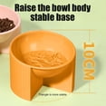 thumbnail image 6 of Spill-Proof Cat Bowl Wide-Mouth Elevated Feeder | 15° Tilt Ergonomic Design | Durable BPA-Free Plastic, Non-Slip Anti-Tip Base, Easy Clean | 14cm Beige/Orange/Blue/Green | 1pc, 6 of 6