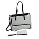 thumbnail image 5 of Bolso de mano para mujer, bandolera, de piel sintética, de gran capacidad, con bolsillo para ordenador Blanco, 5 of 9