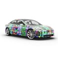thumbnail image 6 of Rwraps Glitch Technology Absolutely Unfixable Matte Vinyl Film Wrap 59in x 4ft Vinyl Vehicle Car, 6 of 9
