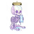 thumbnail image 6 of ALAZA Plastic Clipboard A4 Letter Size Decorative Clipboards for Students Women Men 9" x 12.5" Skeleton Drinking, 6 of 6