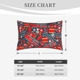 thumbnail image 6 of Bixox Fire Sign Printed Pillow Protector,Super Soft Ideal for Home,Guests,Rentals - 20"x30", 6 of 8
