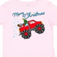 thumbnail image 4 of Inktastic Merry Christmas Santa Drives a Monster Truck Boys or Girls Toddler T-Shirt, 4 of 5