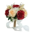 thumbnail image 1 of Ramo de novia artificial con cinta para boda. rojo-1, 1 of 7