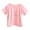 Pink, variant on WRKEKC Girls Summer T-Shirts, Casual T-Shirts for Girls, Girls' Summer Cute Floral Print Short Sleeve Letter Round Neck T-Shirts