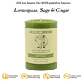 thumbnail image 2 of Sunbeam Candles 100% Pure Beeswax 3"x4.25" Blessing Aromatherapy Pillar | Lemongrass, Sage & Ginger | 70-Hour Burn Time | Made in USA, 2 of 5