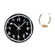thumbnail image 1 of Reloj de pared,Reloj de pared silencioso y decorativo que no hace tictac,Portabotellas de vino,Soporte para botellas de vino,soporte para botellas de vino,estante de hierro,Decoración de, 1 of 8