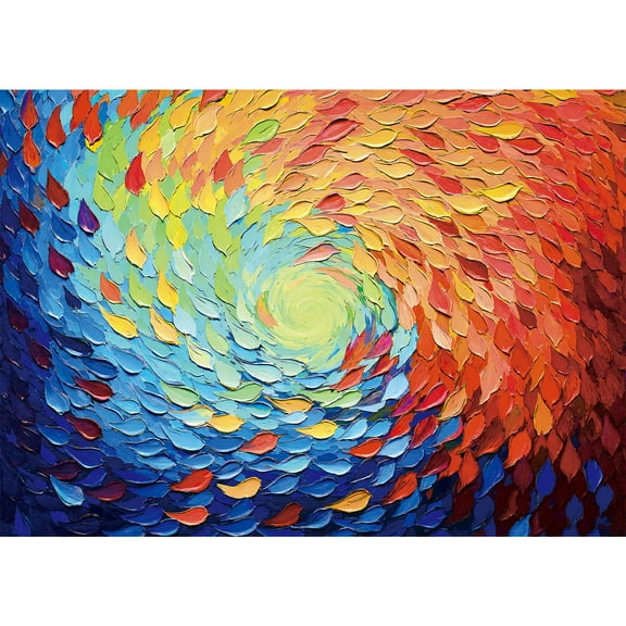 1000 Piece Puzzle for Adults, Colorful Swirl Challenging Jigsaw Puzzle, Difficult Puzzles for Adults 27.5"x19.6"