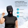 thumbnail image 2 of Zukuco 3 Hole Knitted Full Face Ski Mask Winter Face Cover for Outdoor Sports, 2 of 4