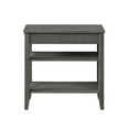 thumbnail image 3 of Convenience Concepts American Heritage 1 Drawer Chairside End Table with Shelves, Wirebrush Dark Gray, 3 of 10