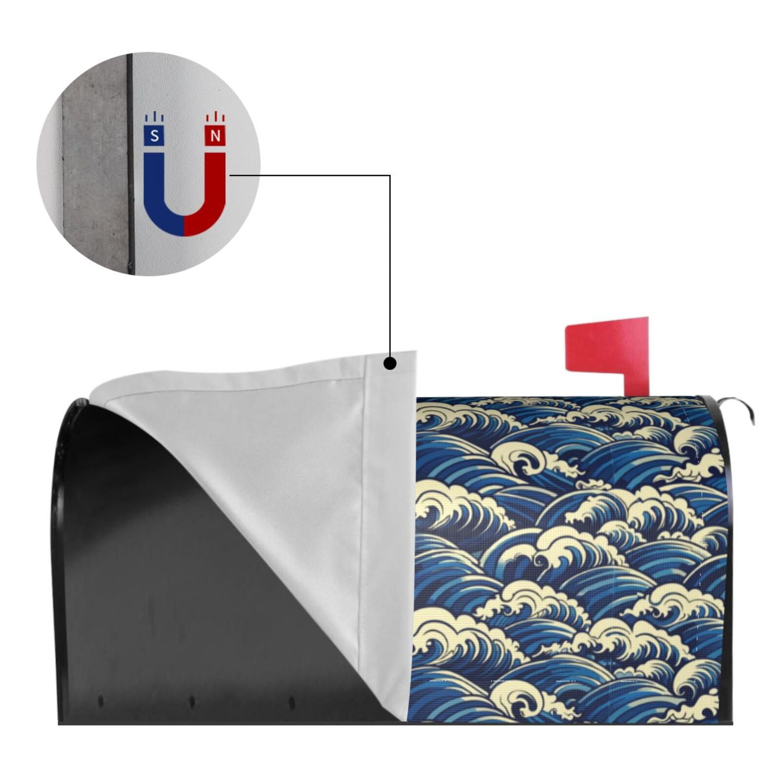 Kdxio Magnetic Mailbox Cover 21x18 in Mailbox Cover Outdoor Decoration Holiday Mailbox Covers for Home Garden Yard-21x18 in