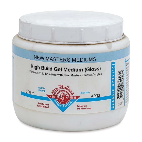 Old Holland New Masters High Build Gel Medium - Gloss, 500 ml jar