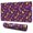 Purple Dinosaurs Dino, variant on Long Mouse Pads for Desk,Red Cartoon Dinosaurs Skiing Pattern Desk Mats on Top Of Desks, Desk Mouse Pad Extra Large with 3mm Non-Slip Base and Stitched Edge for Gaming,Office,Work,Home 31.5"x11.8"