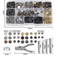 thumbnail image 2 of 120 piezas Kit de cierres a presión Botones de metal Broches de presión, 2 of 3