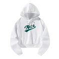 thumbnail image 2 of Sudadera con capucha para mujer, estampado verde, atlético blanco, con cordón para mujer SG, 2 of 8