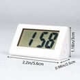 thumbnail image 3 of Mini Digital Desktop Clock with LCD Display, Compact Design for Home, Office, and Bedside Use,White, 3 of 4