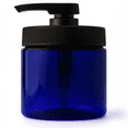 thumbnail image 2 of Royal Massage 16oz Massage Oil/Lotion/Cream Pump Jar with Locking Twist Top (Blue/Black, 2), 2 of 7