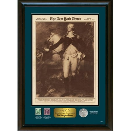 American Coin Treasures New York Times George Washington Commemorative Framed Memorabilia
