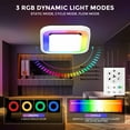 thumbnail image 2 of Akicon Bathroom Exhaust Fan with RGB LED Light, 110 CFM 1.5 Sone Ultra Quiet Bathroom Vent Fan for Ceiling, 3CCT Dimmable Light & Nightlight, Remote Control, Square, White, 2 of 10