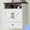 White, variant on Bathroom Wall Cabinet, Wall Mounted Medicine Cabinet with Drawer, Barn Door & Adjustable Shelf, 24.4"H x 23.6"W x 9"D Rustic Brown Over Toilet Farmhouse Storage Cabinet for Kitchen, Laundry, Entryway