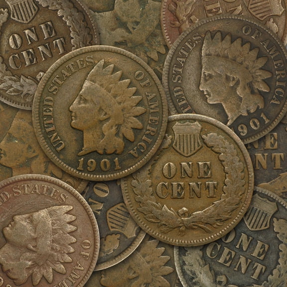 1864-1909 Indian Head Cents Avg Circ