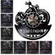 thumbnail image 2 of Vinyl Record Wall Clock Motorcycle Shape Creative Retro Nostalgic Wall Clock, 2 of 5