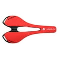 thumbnail image 1 of Sonducket Asiento de bicicleta de carretera de fibra de carbono Kocevlo, asiento ovalado para mujer y hombre, peso ligero, cómodo, cojín de carreras, Ciclismo Rojo Sonducket  OD024297-03, 1 of 6