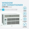 thumbnail image 3 of Perfect Aire 6000 BTU 250 Sq Ft Window Air Conditioner, White, 3 of 10