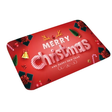 

MIUBAGIAL New Santa Non Mat Home Bathroom Living Room Entrance Velvet Carpet Halloween Decorations Outdoor for Home Decor