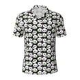 thumbnail image 2 of Daiia Panda Bear Pattern Men’s Polo Shirts,Solid Deck Shirt,Classic Fit, Breathable Cotton Polo for Casual and Sport Wear-X-Large, 2 of 7