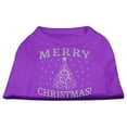 thumbnail image 1 of Shimmer Christmas Tree Pet Shirt Purple Med (12), 1 of 1