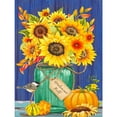 thumbnail image 2 of Cuadros Decorativos 5D DIY Diamond Painting Kits completo redondo taladro girasol mosaico imagen pared arte Tmvgtek embutido en tela, 2 of 9