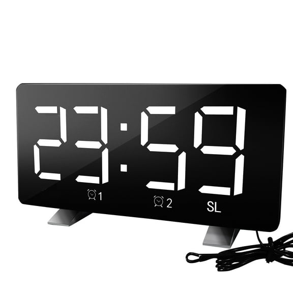 Super Loud Alarm Clock with Bed Shaker and Vibrating Alert, USB Charger for Hearing Impaired and Heavy Sleepers