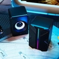 Sound Sensor Computer KRTYDBFZ Mini USB Power PC Speakers With Colorful RGBs Lighting 3.5Mm ...