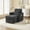 Black, variant on Sleeper Sofa Bed with Hidden Storage Seat, Modern Chenille Single Recliner Sofa with Phone Holder and Side Pockets for Living Room, Pink