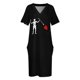 thumbnail image 4 of Vestido vendaje con bolsillo suelto para mujer Vestido largo de ceremonia con bandera pirata Barbanegra, 4 of 7