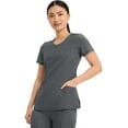 thumbnail image 5 of Infinity Cherokee Round Neck Nurse Scrub Tops for Women with 3 Pockets 360 Stretch & Wrinkle-Resistant 2624A, 5 of 9