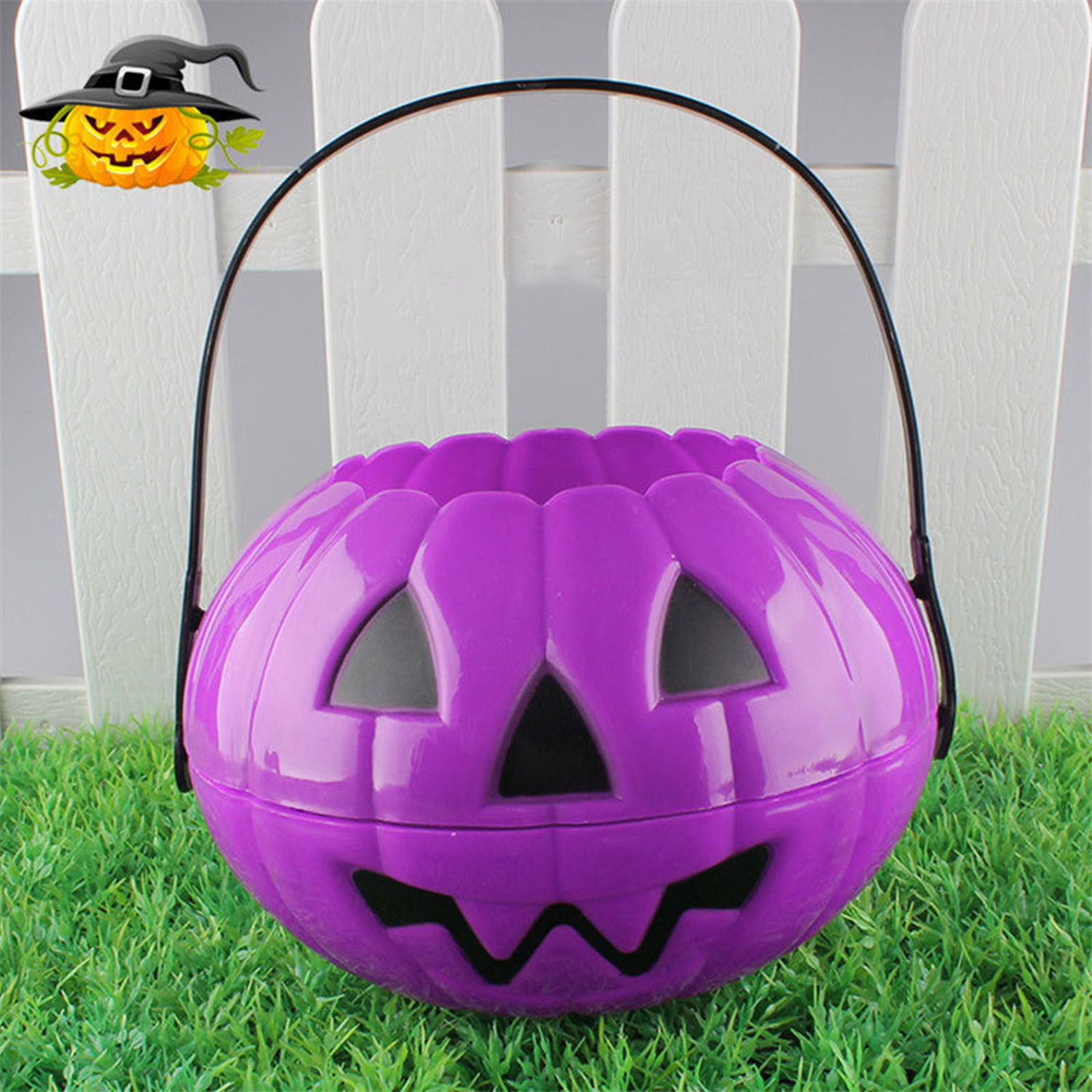 Seau à Bonbons Halloween Citrouille - Sac De Collecte De Friandises, Décoration Fête Halloween