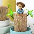 thumbnail image 2 of Holiday Gifts New Brazilian Wood Potted Plant Decoration for Home Office Decoration4pc, C, 2 of 6