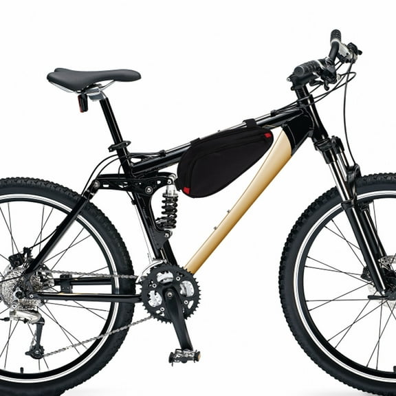 Worgeous  Bicycle Triangle Bag Waterproof Cycling Backpack Bike Black