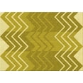 thumbnail image 1 of Ahgly Company Indoor Rectangle Patterned Bold Yellow Area Rugs, 4' x 6', 1 of 6