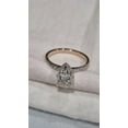 thumbnail image 2 of Tread India Women’s Pear Cut Solitaire Engagement Ring with Pavé Band, Rose Gold Plated, Size 9.5, 2 of 2