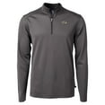 thumbnail image 2 of Men's Cutter & Buck Black Baltimore Ravens Virtue Eco Pique Micro Stripe Quarter-Zip Jacket, 2 of 3