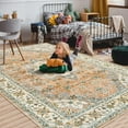 thumbnail image 6 of Homore Traditional Pattern Mystic Medallion Area Rug, 7' x 10', Camel, 6 of 7