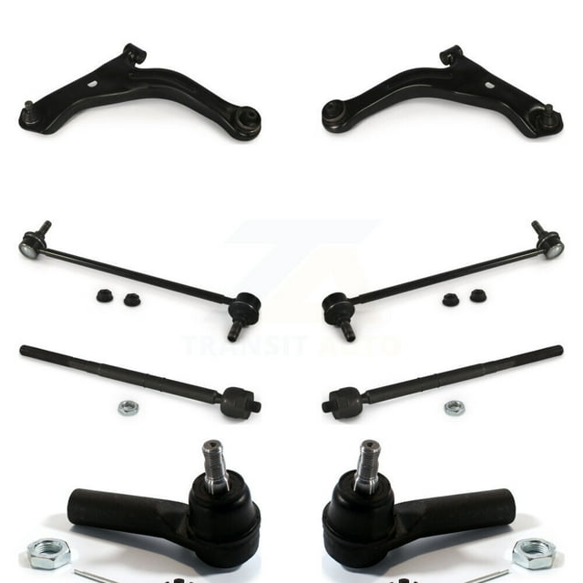 Front Suspension Control Arm and Ball Joint Assembly Steering Tie Rod End Stabilizer Link Kit (8Pc) for Car Ford Escape Mazda Tribute Mercury Mariner - Left Right Side (Driver Passenger) K72-100130