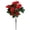 Red, variant on Bradem 34cm High Simulation Artificial Plastic Azalea Bouquet Branch 7 Fork 21 Head Yellow, Wedding Centerpiece, Lifelike Plant, Table Vase Filler, Office Decoration, Plastic Plant, Realistic Look