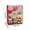 thumbnail image 3 of Anhility Valentine's Day Paper Gift Bags Love Heart Party Favor Bags with Handle Goodie Candy Treat Bag for Wedding Anniversary Holiday, 7.08 x 3.34 x 9.44 in, 3 of 6
