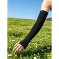 thumbnail image 4 of 1Pair Cooling Arm Sleeves UV Sun Protection Compression Sleeves for Men Women with Thumb Hole Great for Travel Sports Outdoor Running Cycling Fishing Driving Hiking, 4 of 4